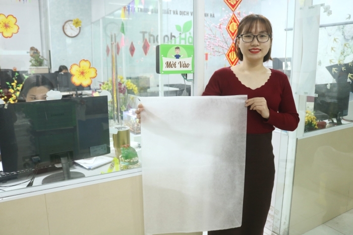 Túi bọc mít có kích thước ngang 50cm, dài 70cm