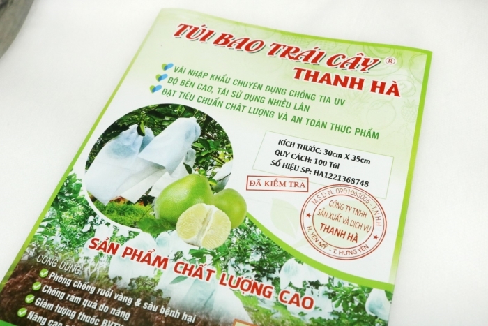 Tem Thanh Hà được in rõ kèm thông số, dấu đỏ kiểm định của cty