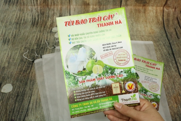 Thông tin sản phẩm được in rõ nét trên tem Thanh Hà