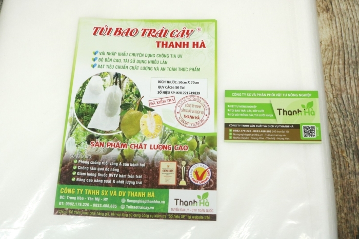 Trên bao bì sản phẩm chính hãng sẽ có tem công ty Thanh Hà